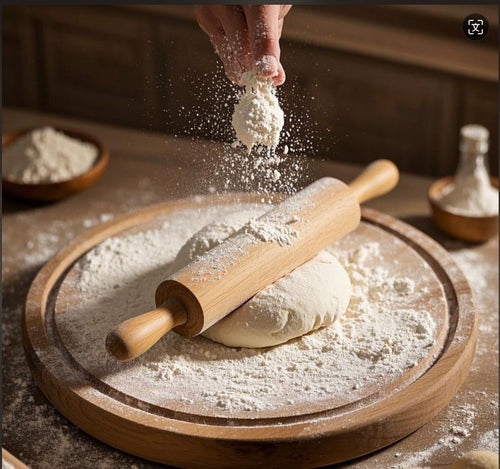 🌿 Handcrafted Wooden Roti Belan – Traditional Rolling Pin for Perfect Chapatis