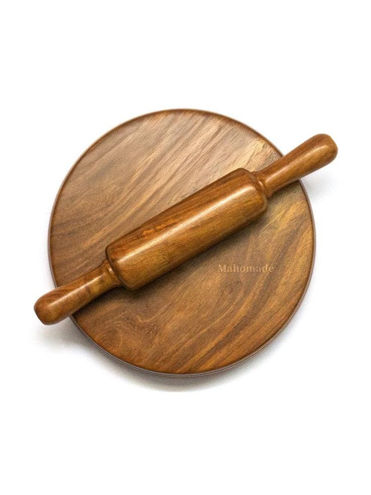 🌿 Handcrafted Wooden Roti Belan – Traditional Rolling Pin for Perfect Chapatis